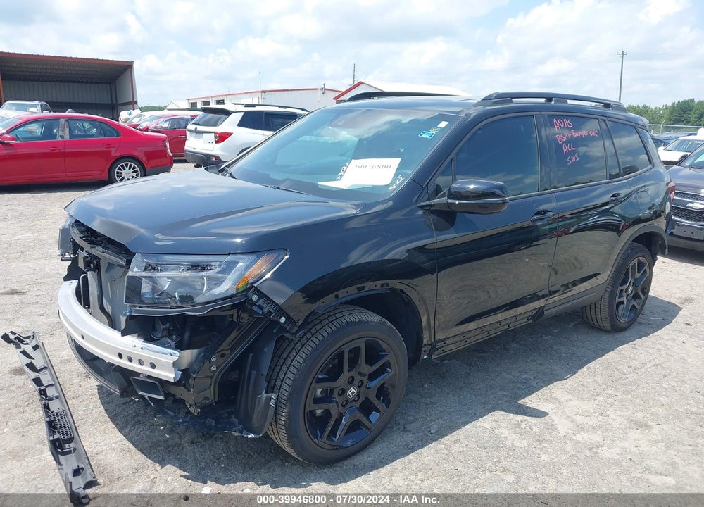 2024 HONDA PASSPORT AWD BLACK VIN: 5FNYF8H84RB001175