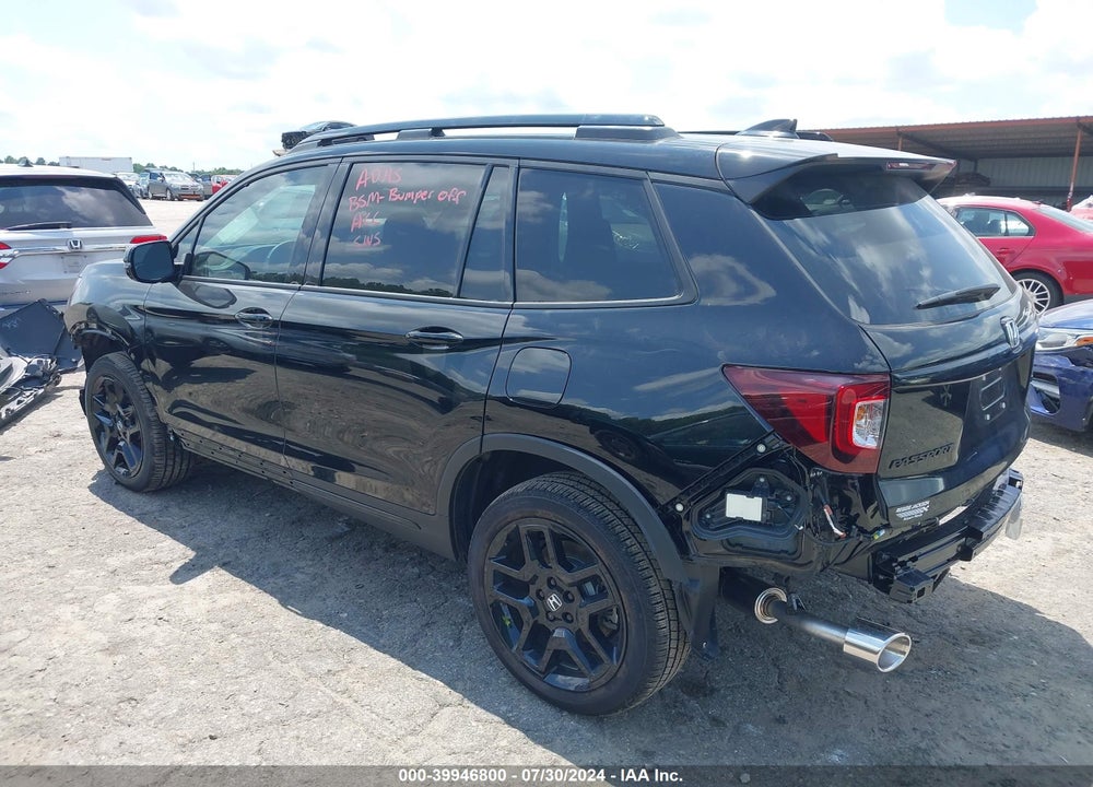 2024 HONDA PASSPORT AWD BLACK VIN: 5FNYF8H84RB001175