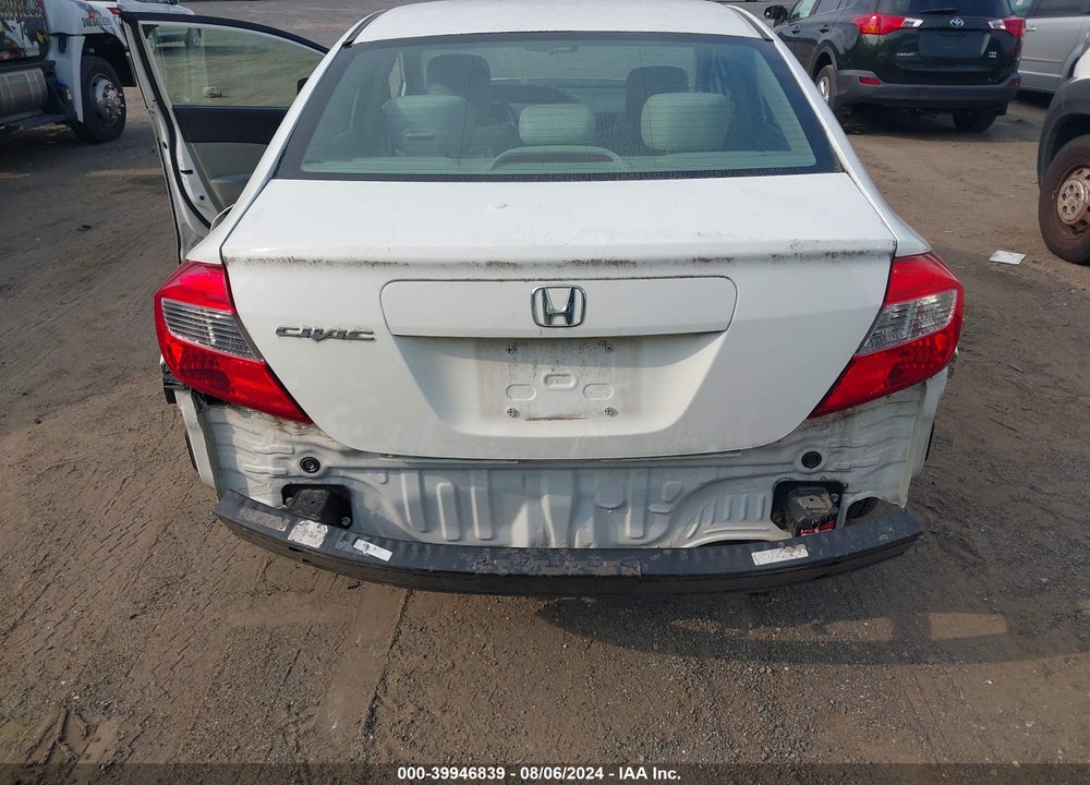 2012 HONDA CIVIC LX VIN: 2HGFB2F56CH311937