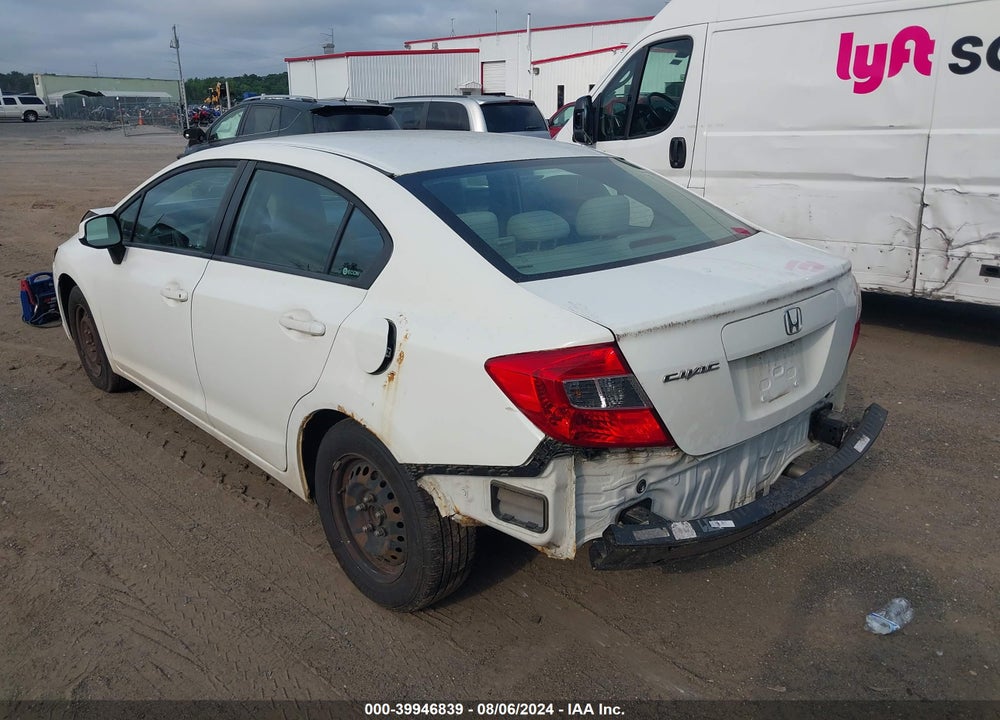2012 HONDA CIVIC LX VIN: 2HGFB2F56CH311937