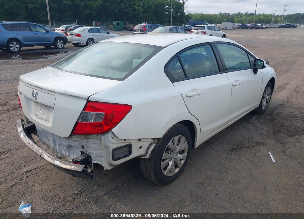 2012 HONDA CIVIC LX VIN: 2HGFB2F56CH311937