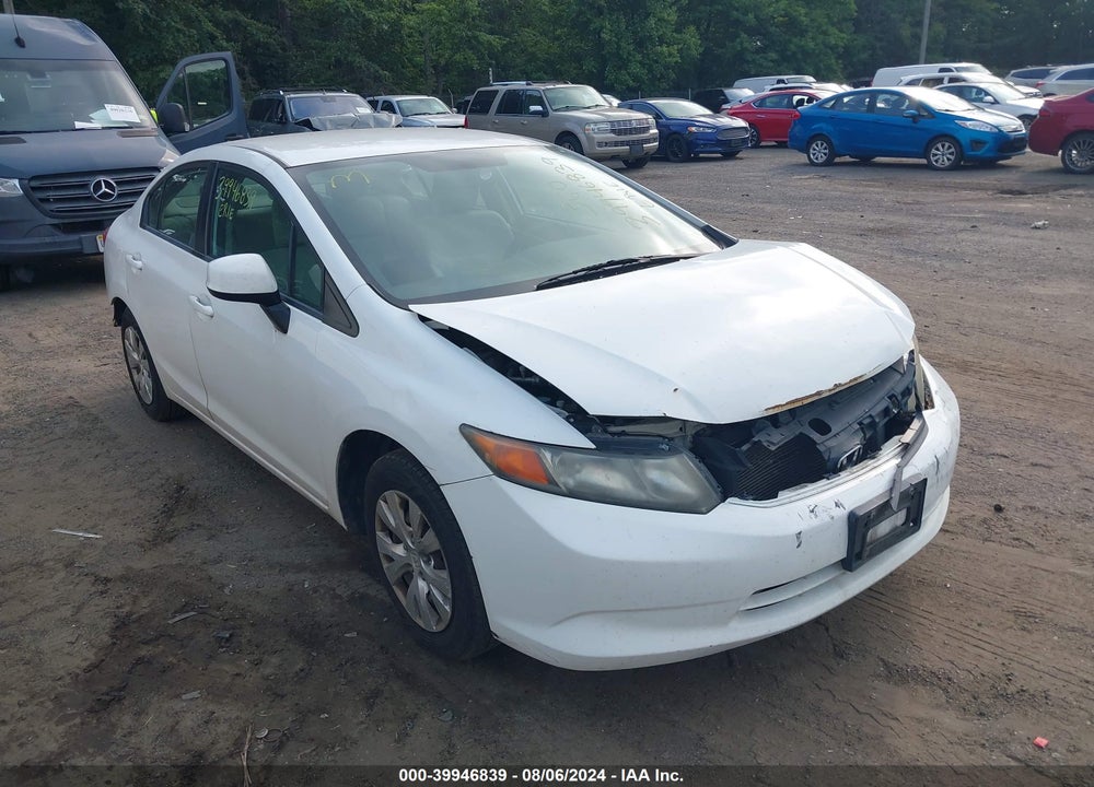 2012 HONDA CIVIC LX VIN: 2HGFB2F56CH311937