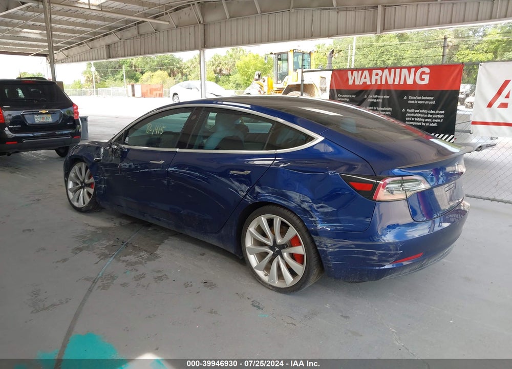 2019 TESLA MODEL 3 LONG RANGE/PERFORMANCE VIN: 5YJ3E1EB6KF454952