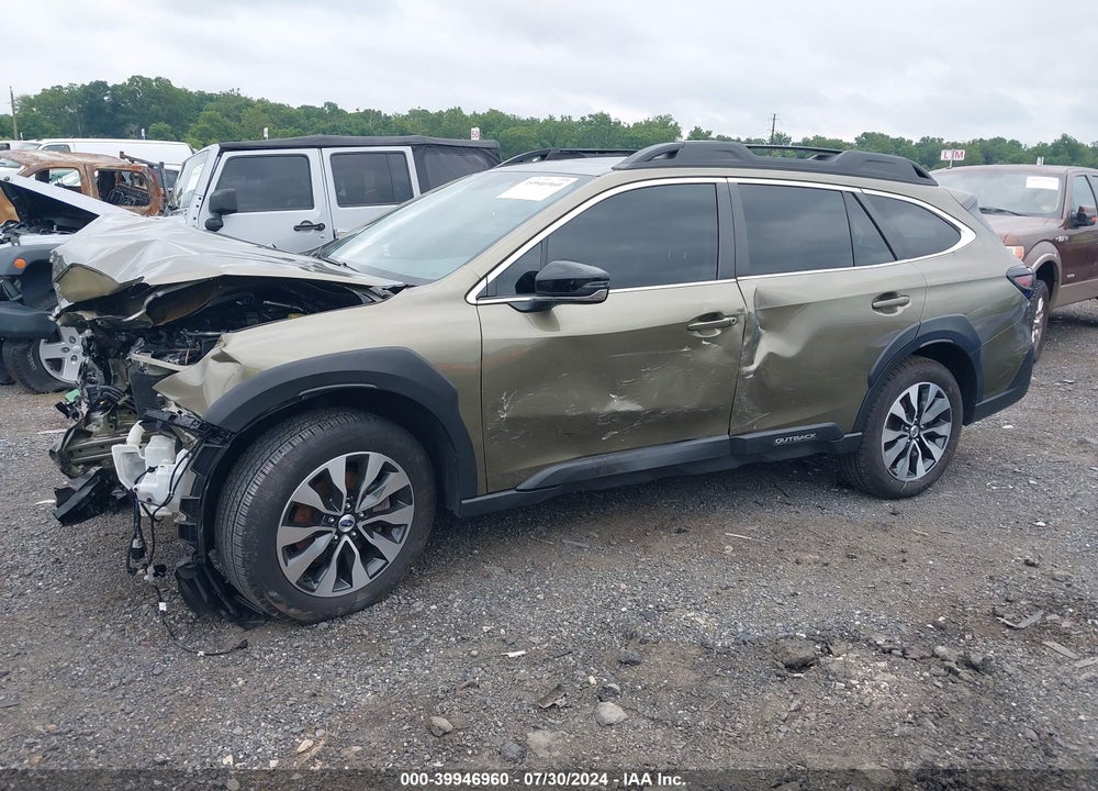 2023 SUBARU OUTBACK LIMITED VIN: 4S4BTANC6P3119989