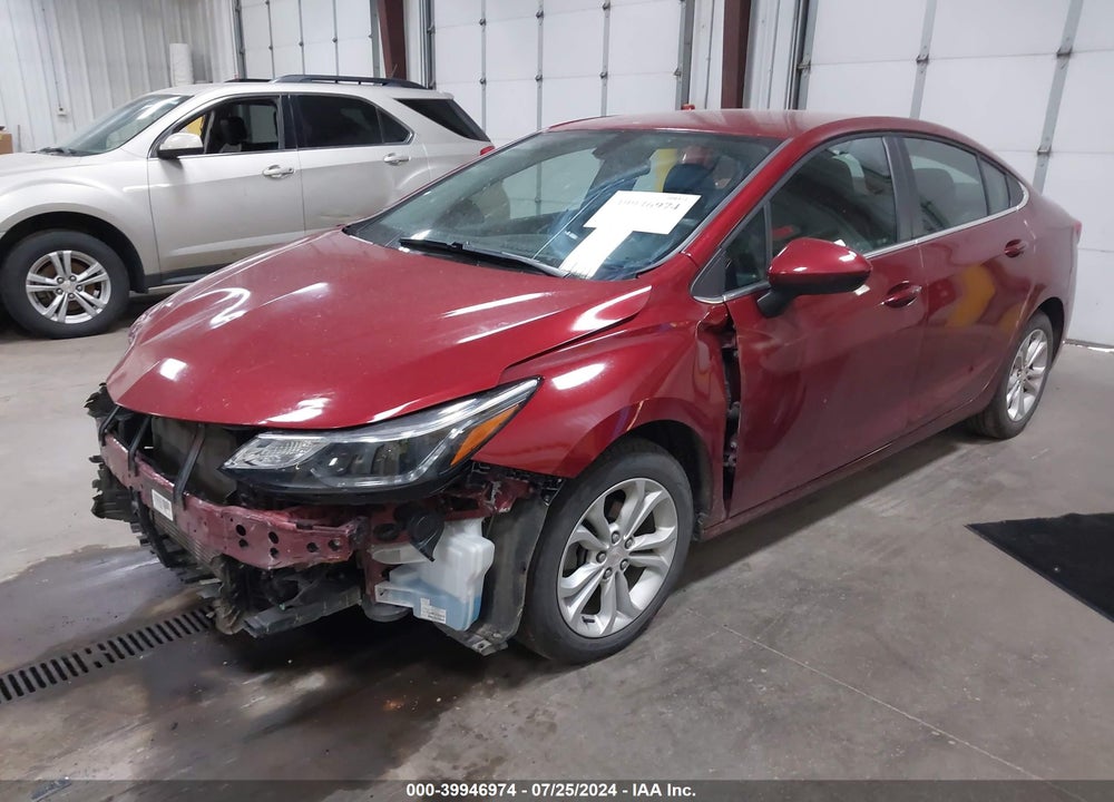 2019 CHEVROLET CRUZE LT VIN: 1G1BE5SM9K7142177