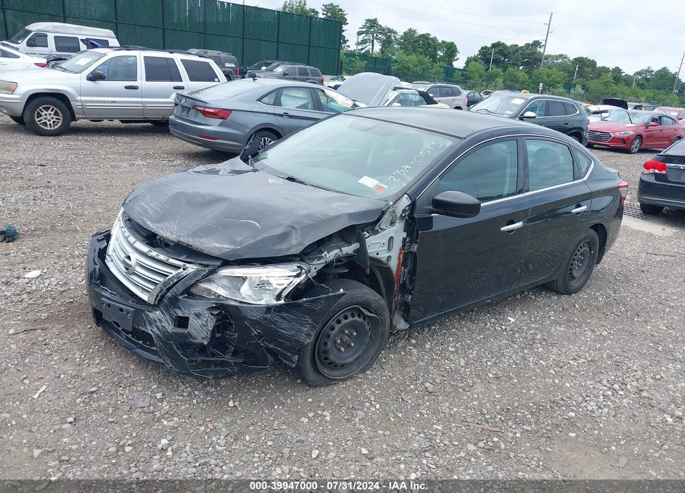 2014 NISSAN SENTRA S VIN: 3N1AB7APXEY278827
