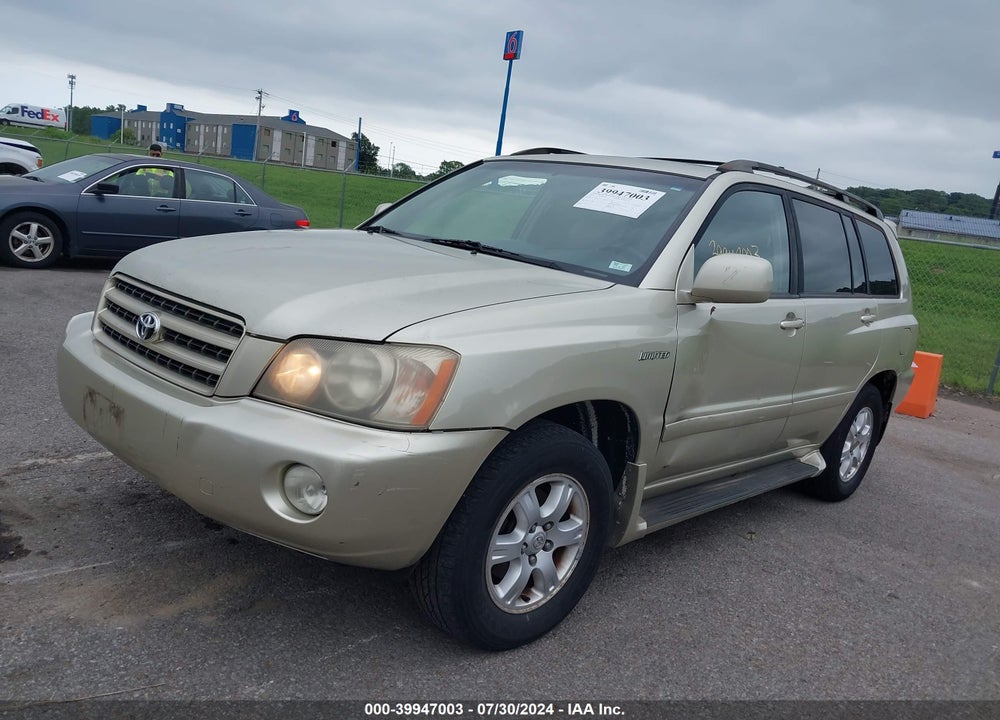 2003 TOYOTA HIGHLANDER LIMITED V6 VIN: JTEHF21A630147668