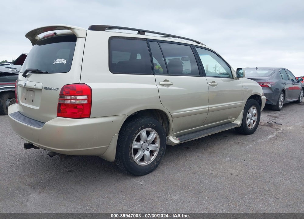 2003 TOYOTA HIGHLANDER LIMITED V6 VIN: JTEHF21A630147668