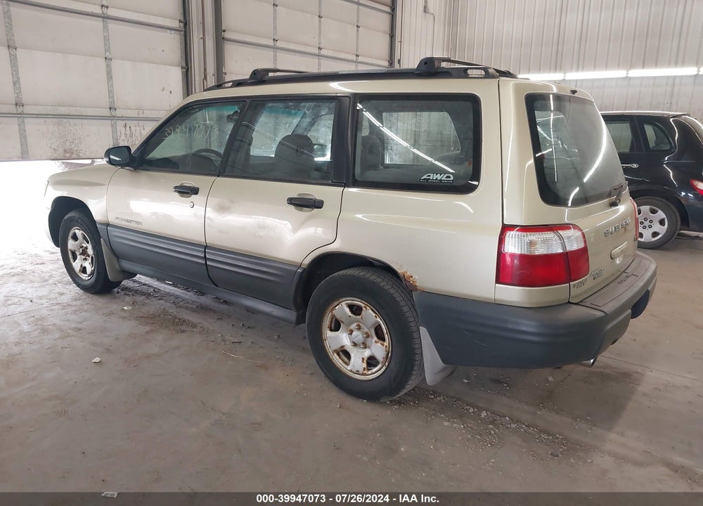 2002 SUBARU FORESTER L VIN: JF1SF63582H750578