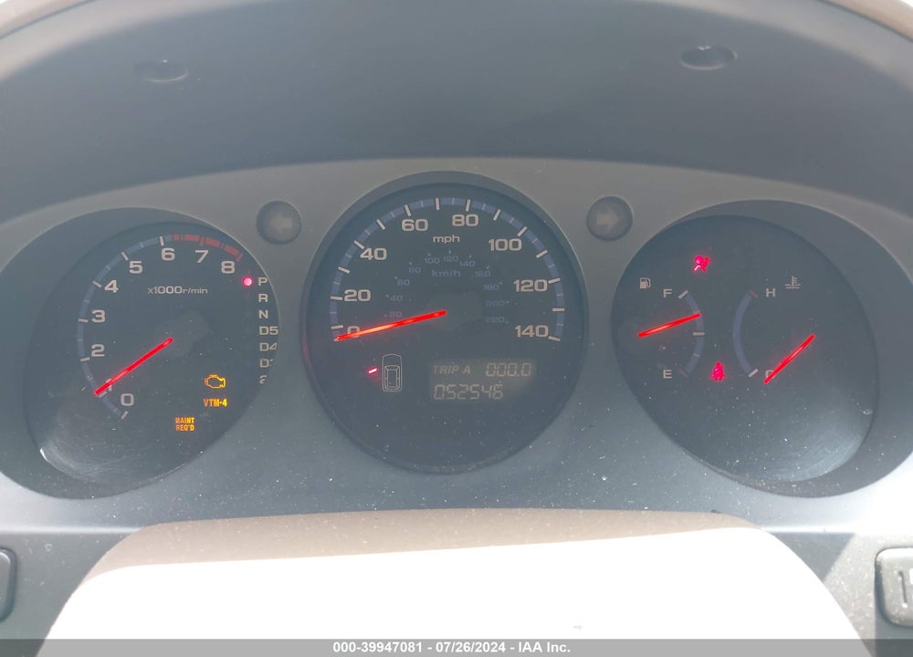 2004 ACURA MDX VIN: 2HNYD186X4H554552