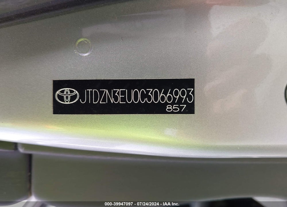 2012 TOYOTA PRIUS V VIN: JTDZN3EU0C3066993