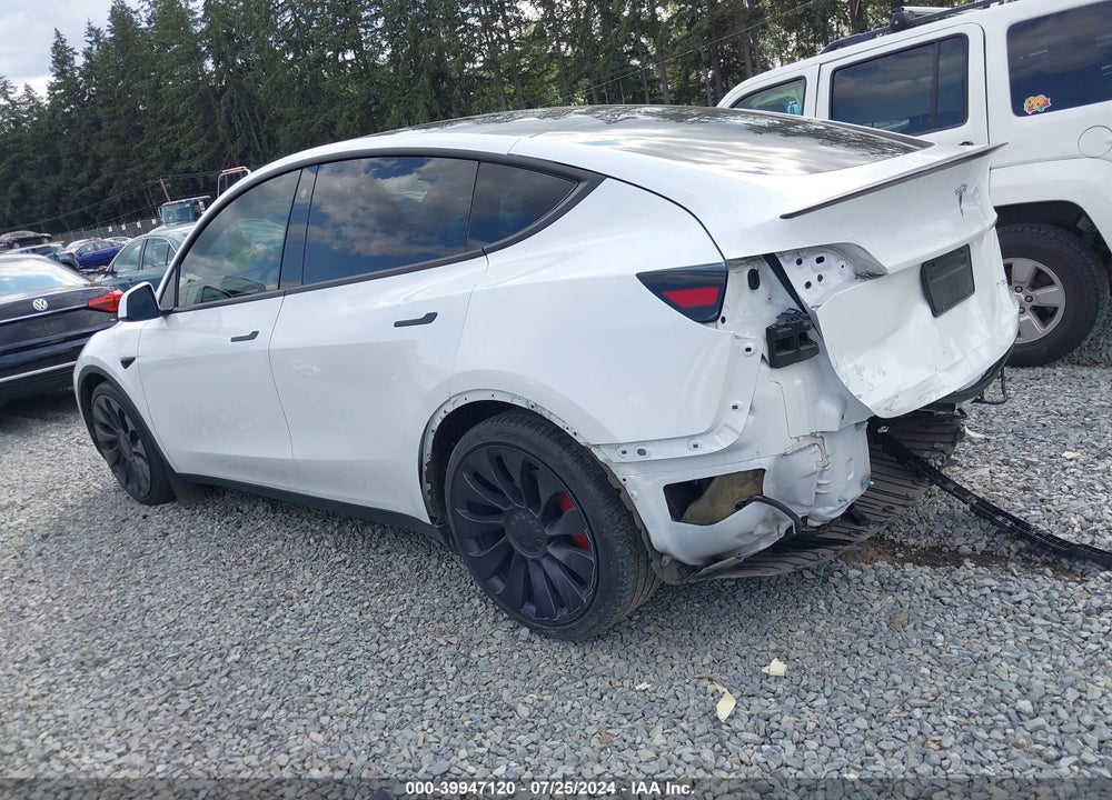2021 TESLA MODEL Y PERFORMANCE DUAL MOTOR ALL-WHEEL DRIVE VIN: 5YJYGDEF4MF258290