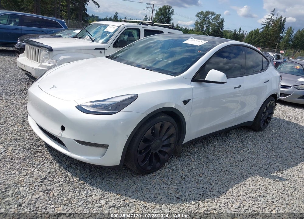 2021 TESLA MODEL Y PERFORMANCE DUAL MOTOR ALL-WHEEL DRIVE VIN: 5YJYGDEF4MF258290
