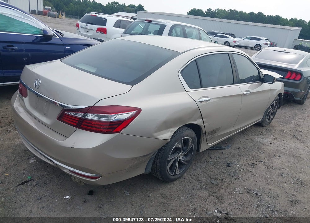 2016 HONDA ACCORD LX VIN: 1HGCR2F31GA121951