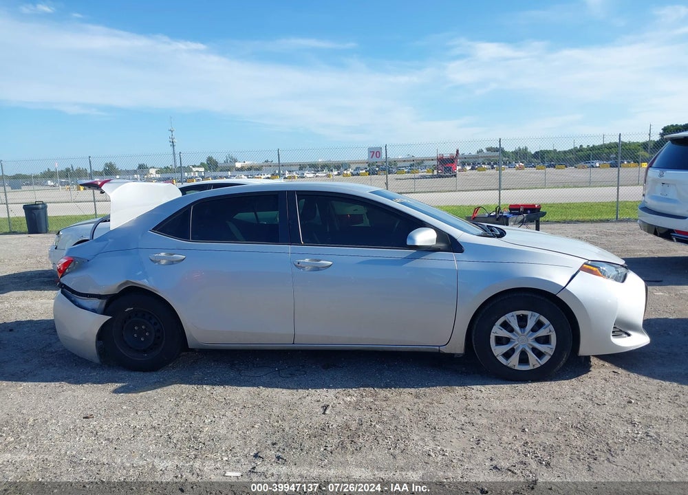 2019 TOYOTA COROLLA L VIN: 2T1BURHE7KC160693