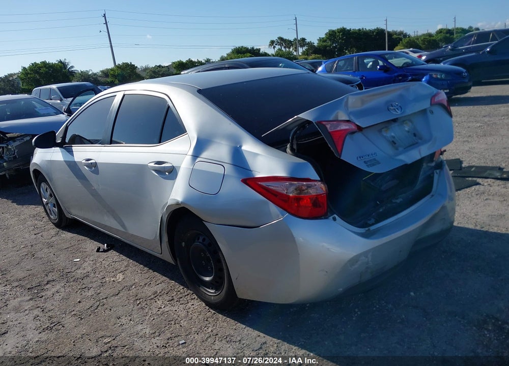 2019 TOYOTA COROLLA L VIN: 2T1BURHE7KC160693
