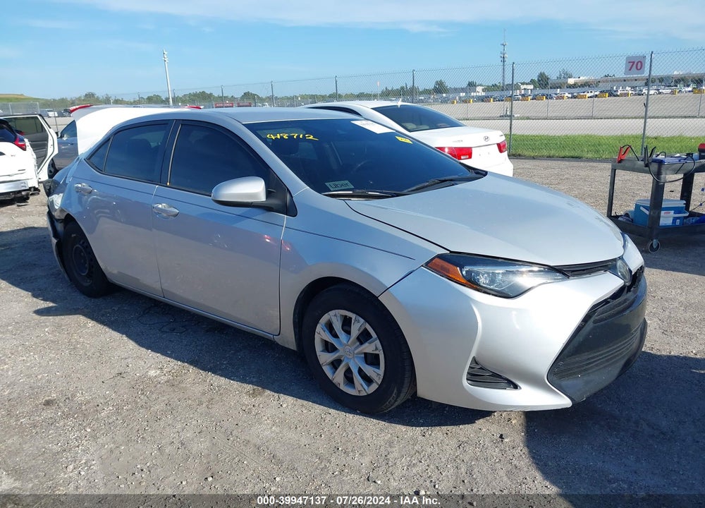 2019 TOYOTA COROLLA L VIN: 2T1BURHE7KC160693