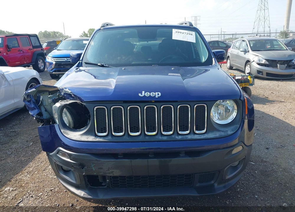 2017 JEEP RENEGADE LATITUDE 4X4 VIN: ZACCJBBB8HPG58997