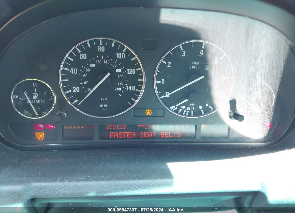 2002 BMW X5 4.4I VIN: 5UXFB33562LH36389