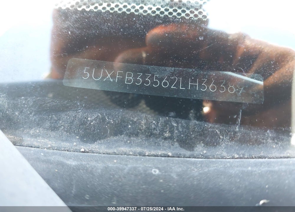 2002 BMW X5 4.4I VIN: 5UXFB33562LH36389