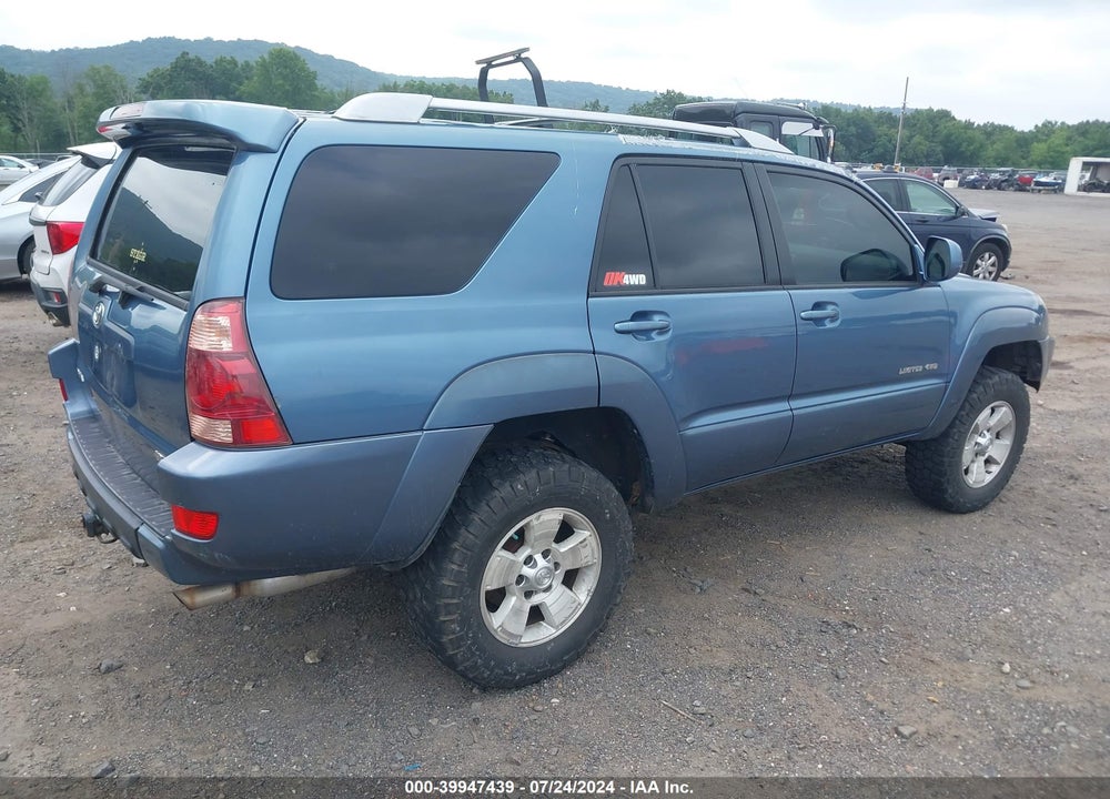 2004 TOYOTA 4RUNNER LIMITED V6 VIN: JTEBU17R840039542