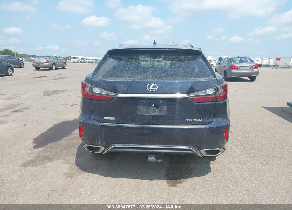 2017 LEXUS RX 350 F-SPORT VIN: 2T2BZMCAXHC076624