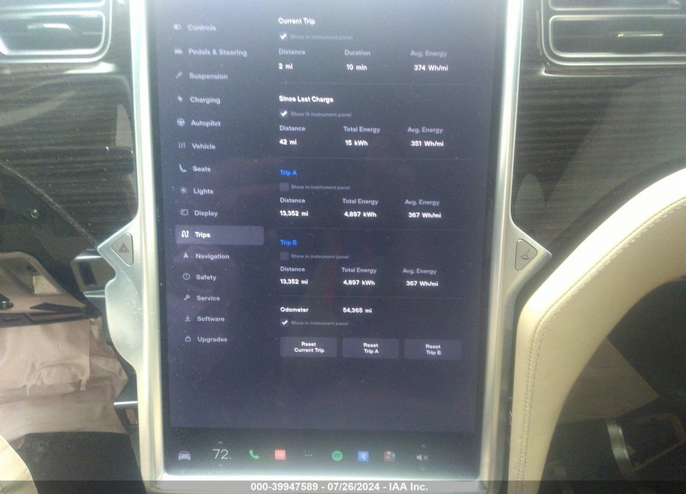 2016 TESLA MODEL X 60D/70D/75D/90D/P100D VIN: 5YJXCBE23GF004499