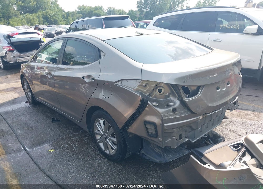 2016 HYUNDAI ELANTRA SE VIN: 5NPDH4AE2GH755630