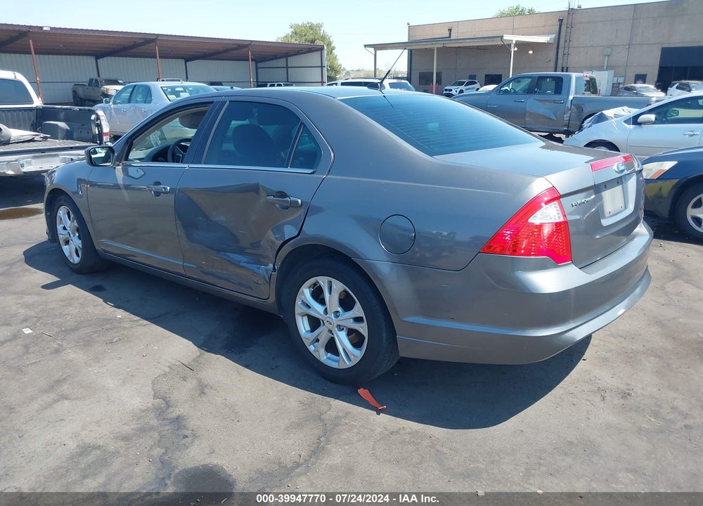 2012 FORD FUSION SE VIN: 3FAHP0HA0CR195197