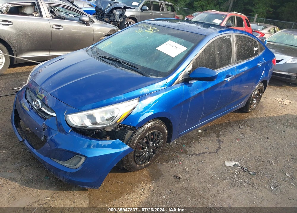 2015 HYUNDAI ACCENT GLS VIN: KMHCT4AE6FU919939