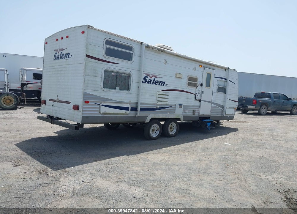 2008 FOREST RIVER SALEM VIN: 4X4TSMC298R396264