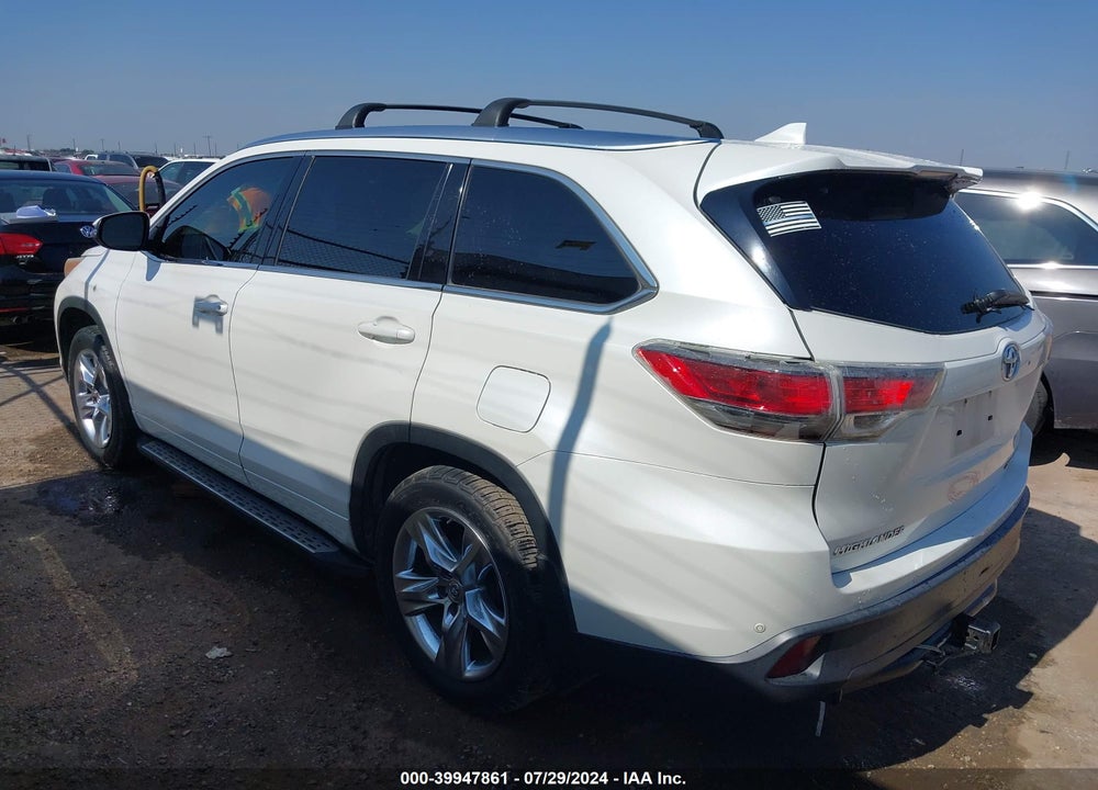 2014 TOYOTA HIGHLANDER LIMITED PLATINUM V6 VIN: 5TDDKRFH9ES038067