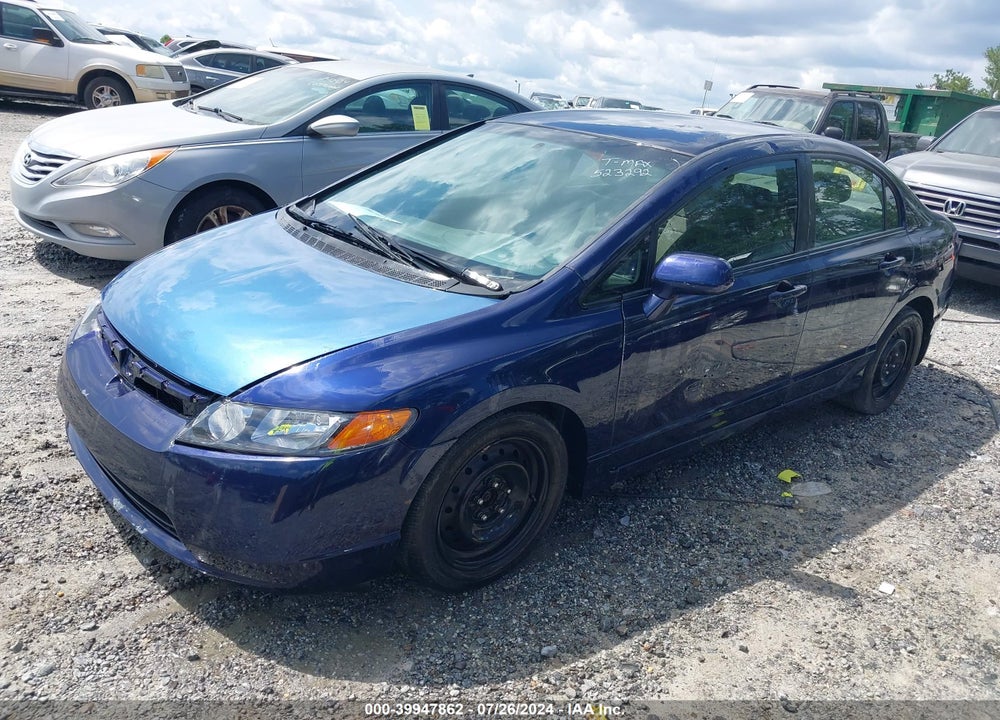 2008 HONDA CIVIC LX VIN: 2HGFA15588H523292