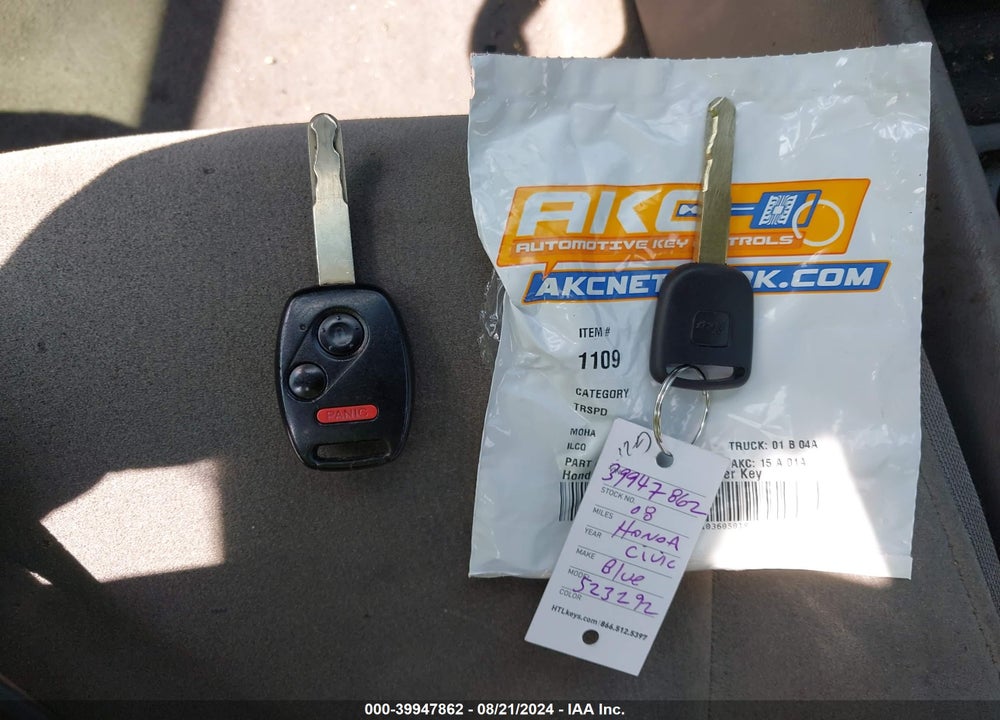 2008 HONDA CIVIC LX VIN: 2HGFA15588H523292