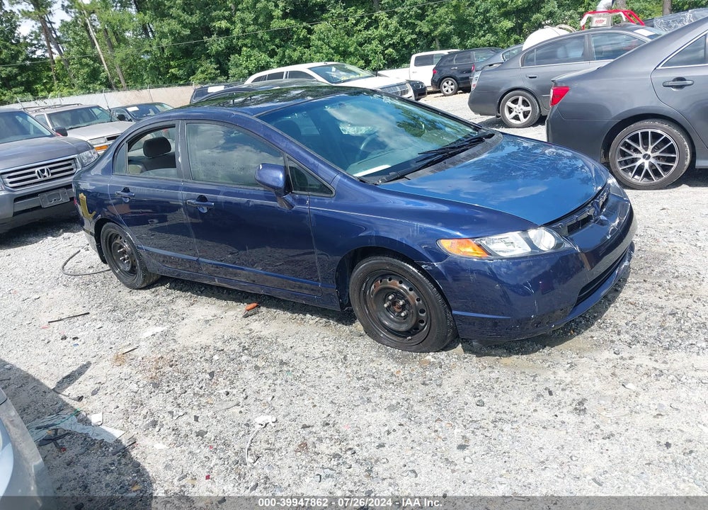 2008 HONDA CIVIC LX VIN: 2HGFA15588H523292