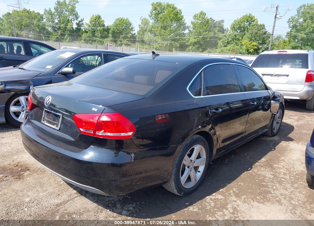 2012 VOLKSWAGEN PASSAT 2.5L SE VIN: 1VWBP7A39CC009950