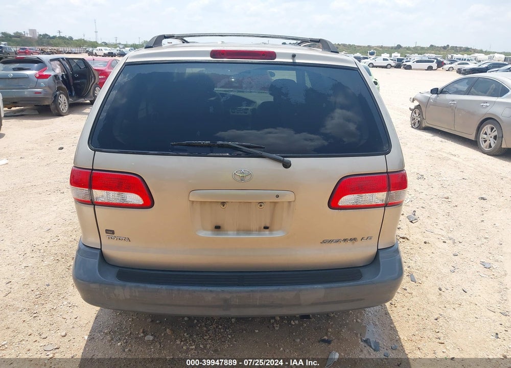 2002 TOYOTA SIENNA LE/XLE VIN: 4T3ZF13CX2U474456
