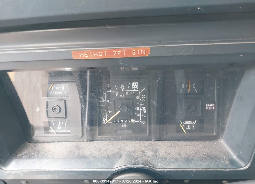 1991 FORD ECONOLINE E150 VAN VIN: 1FTDE14N7MHA51081