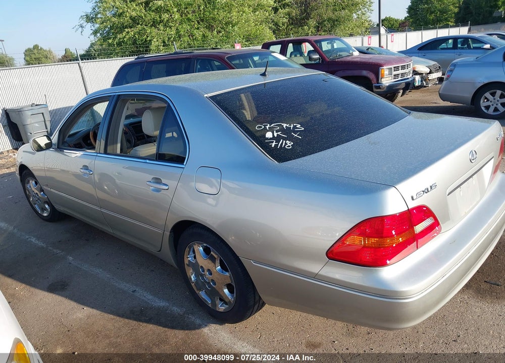 2002 LEXUS LS 430 VIN: JTHBN30F720075943