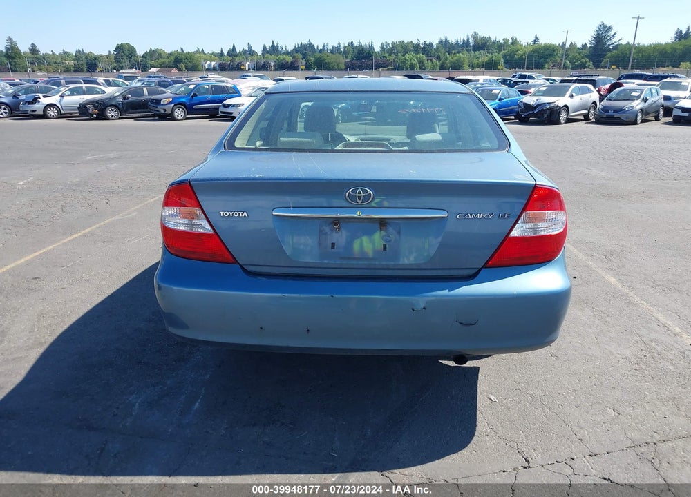 2004 TOYOTA CAMRY LE VIN: 4T1BE32K04U828263