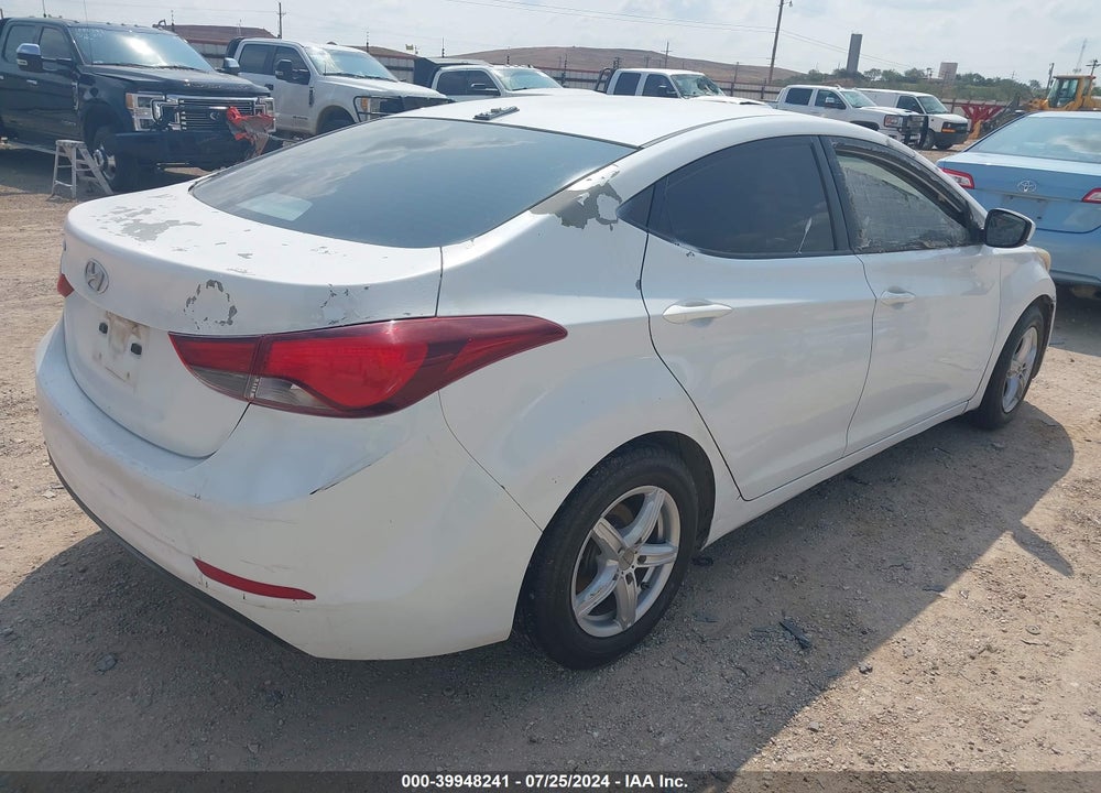 2016 HYUNDAI ELANTRA SE VIN: 5NPDH4AE5GH762863