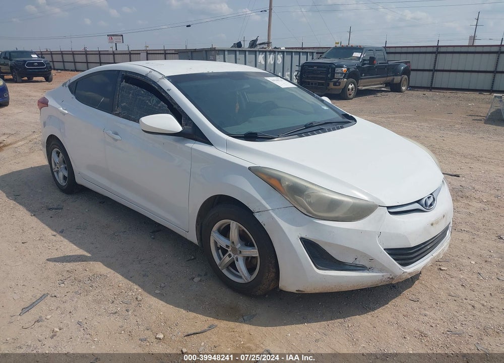 2016 HYUNDAI ELANTRA SE VIN: 5NPDH4AE5GH762863