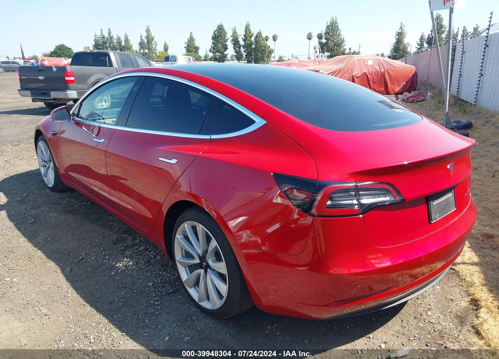 2020 TESLA MODEL 3 LONG RANGE DUAL MOTOR ALL-WHEEL DRIVE VIN: 5YJ3E1EBXLF638213
