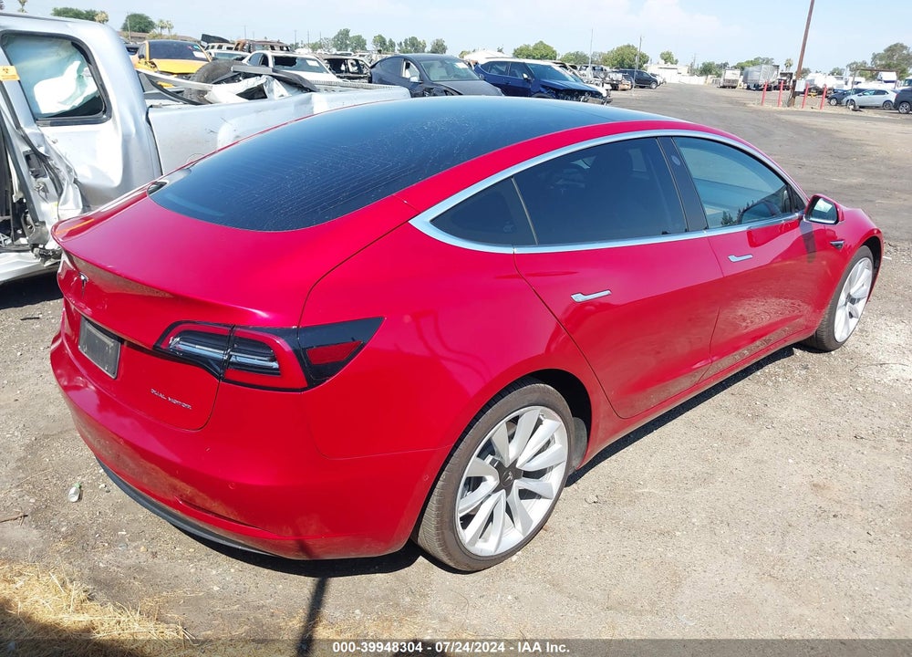 2020 TESLA MODEL 3 LONG RANGE DUAL MOTOR ALL-WHEEL DRIVE VIN: 5YJ3E1EBXLF638213