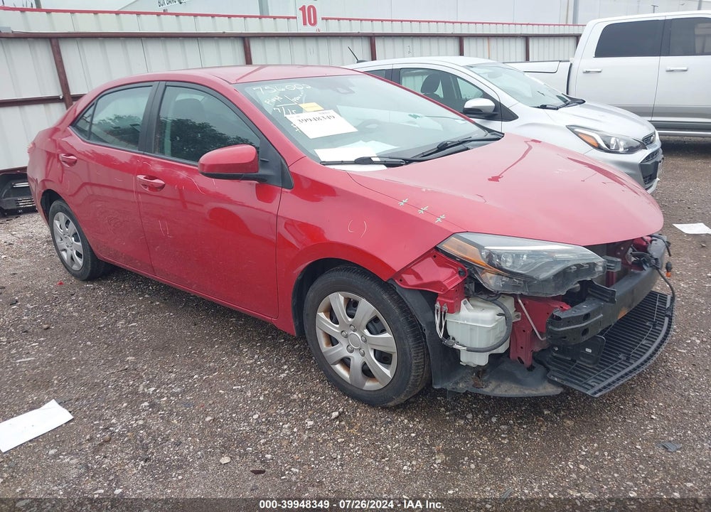 2019 TOYOTA COROLLA LE VIN: 2T1BURHE6KC171667