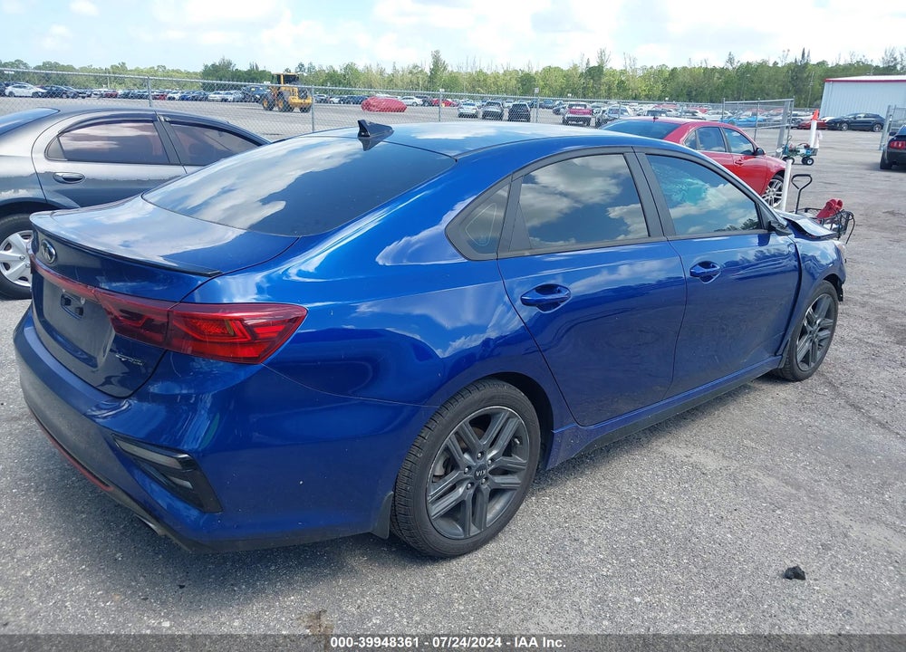 2021 KIA FORTE GT LINE VIN: 3KPF34AD0ME387222