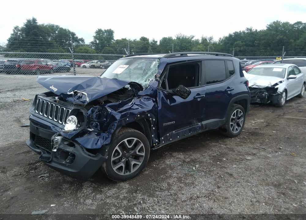 2016 JEEP RENEGADE LATITUDE VIN: ZACCJBBT7GPD00507