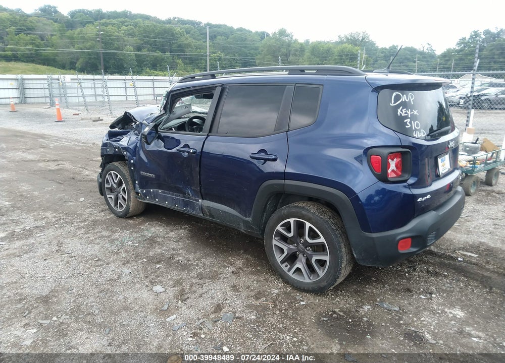 2016 JEEP RENEGADE LATITUDE VIN: ZACCJBBT7GPD00507