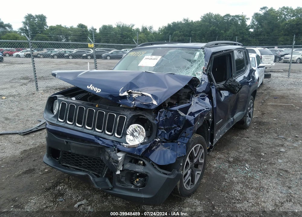 2016 JEEP RENEGADE LATITUDE VIN: ZACCJBBT7GPD00507