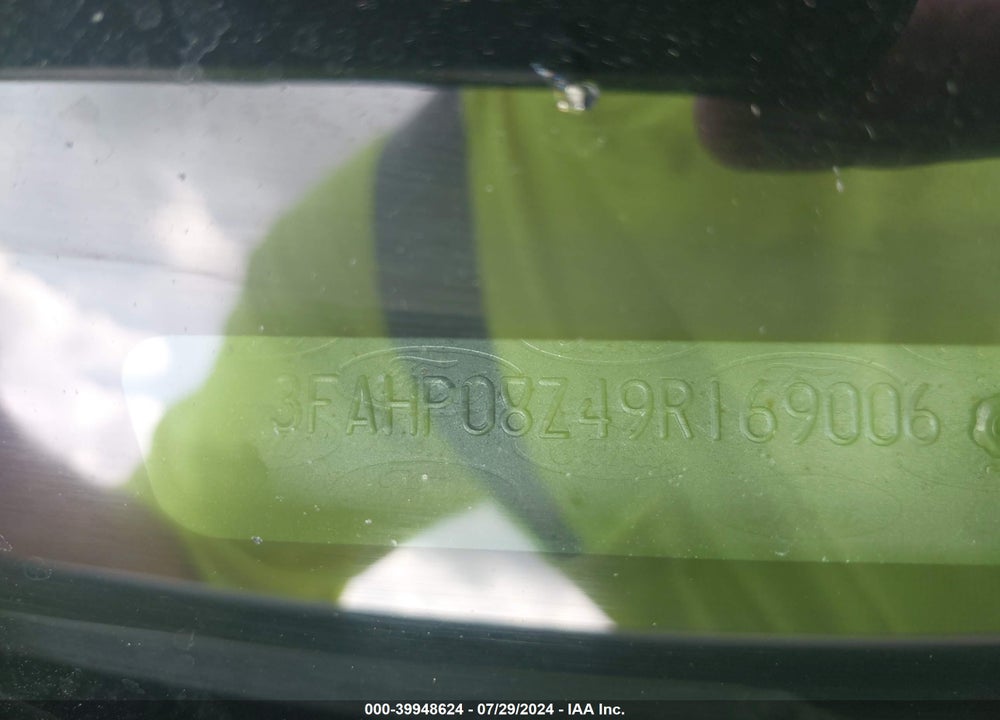 2009 FORD FUSION SEL VIN: 3FAHP08Z49R169006